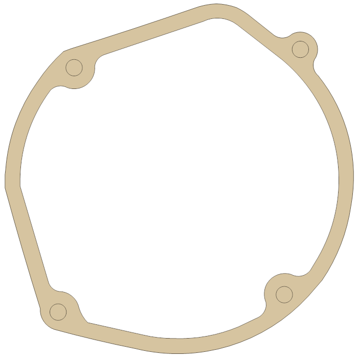 Suzuki Mag Cover gasket outline, OEM 11483-37E02, A material