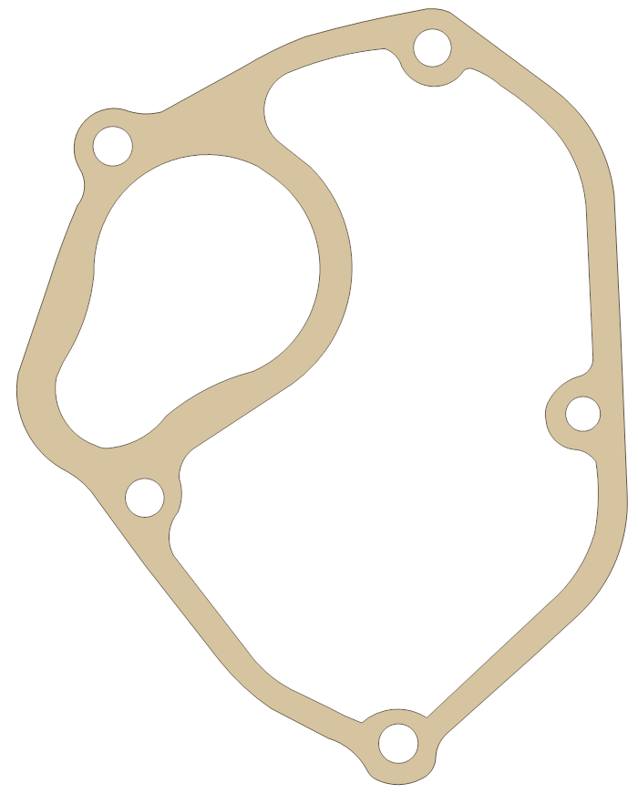 Suzuki RM250 Power Valve gasket outline