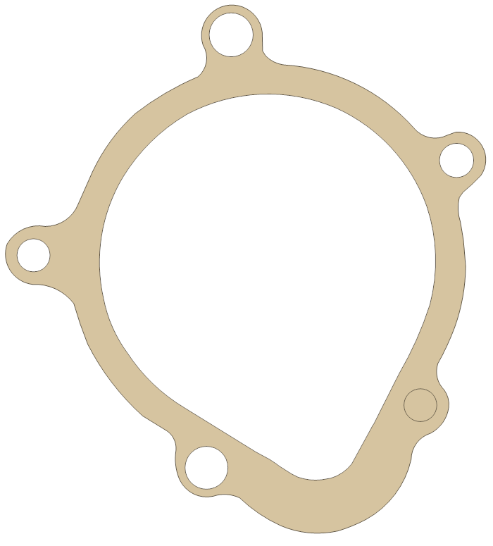 Suzuki GSX1300R Gasket 2 gasket outline