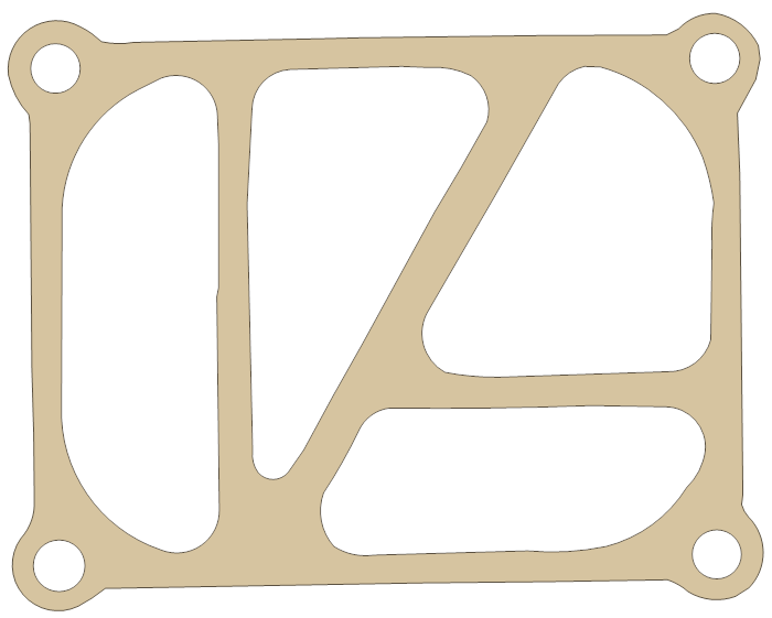 Suzuki GSX1300R Gasket 3 gasket outline