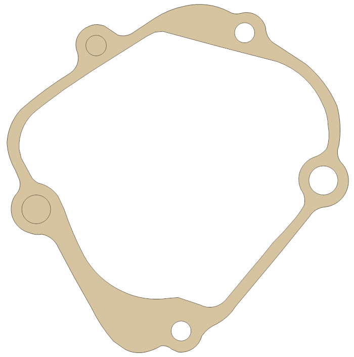 Suzuki GSX1300R Gasket 4 gasket outline