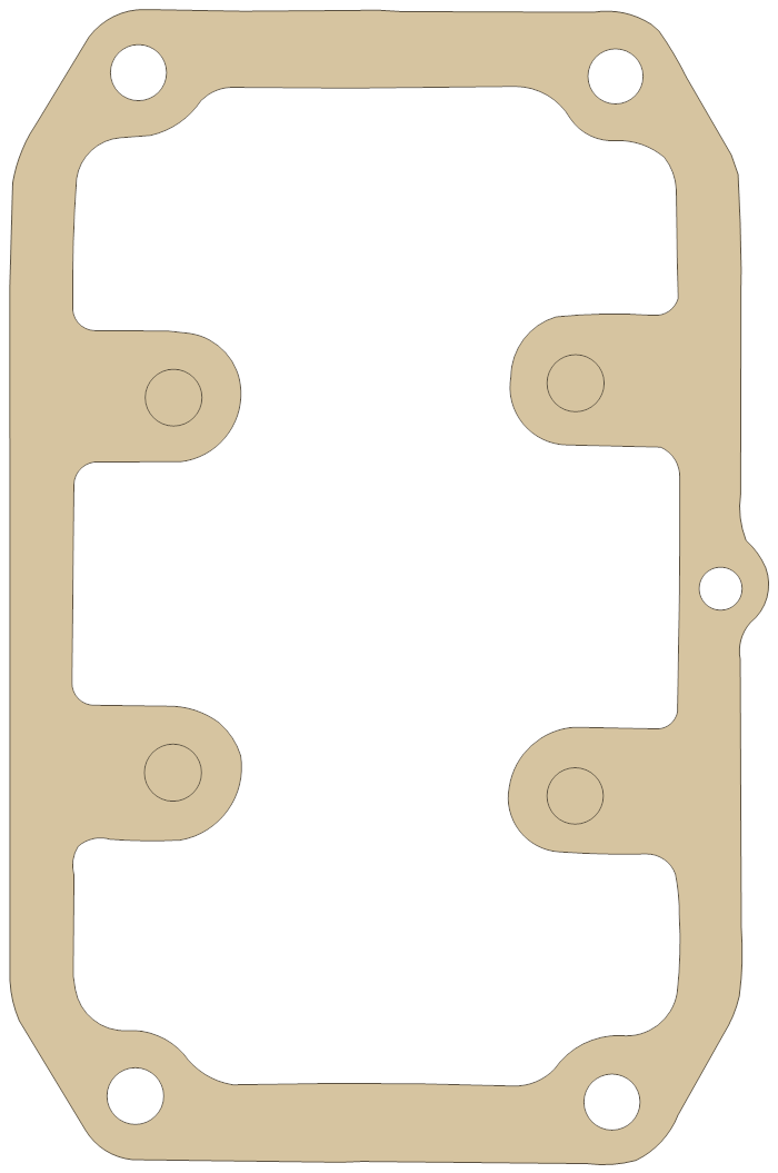 Suzuki CB200 Cylinder Head Cover gasket outline