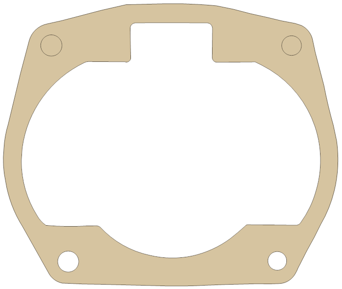 Suzuki Base gasket outline, OEM 11241-14211, A material