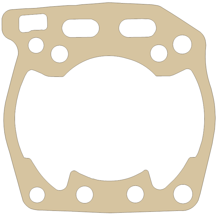 Suzuki RM250 Base gasket outline