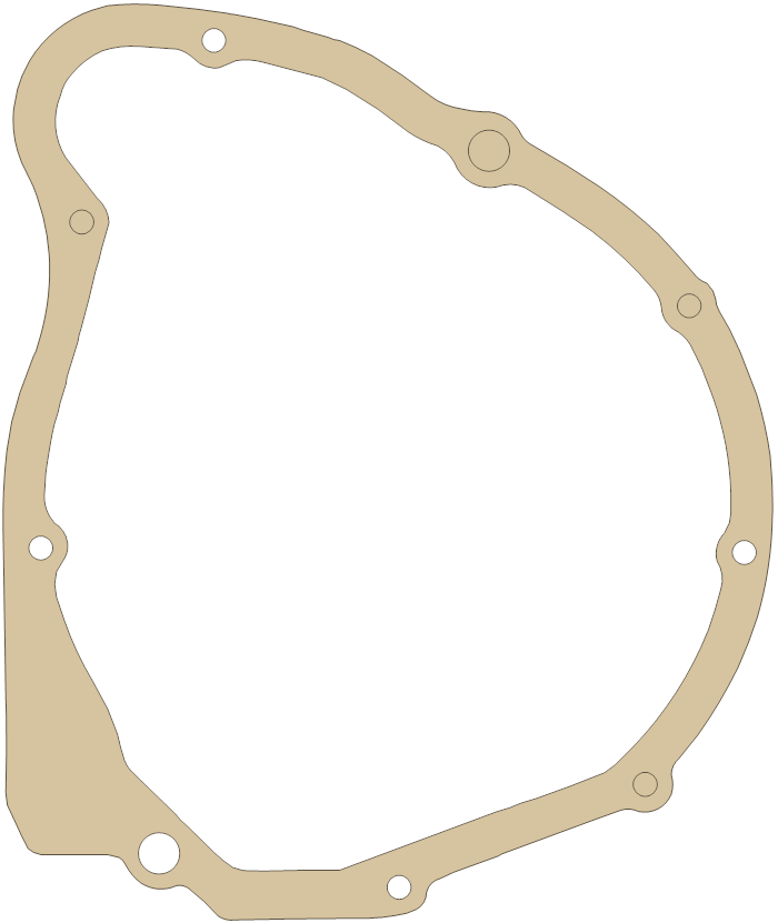 Suzuki VL1500 Generator  Cover gasket outline