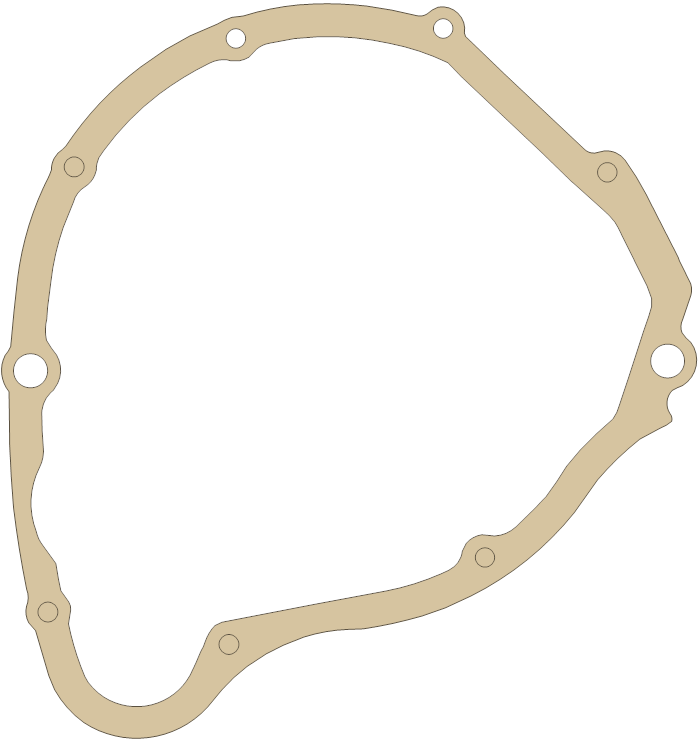 Suzuki VS1400 Generator  Cover gasket outline