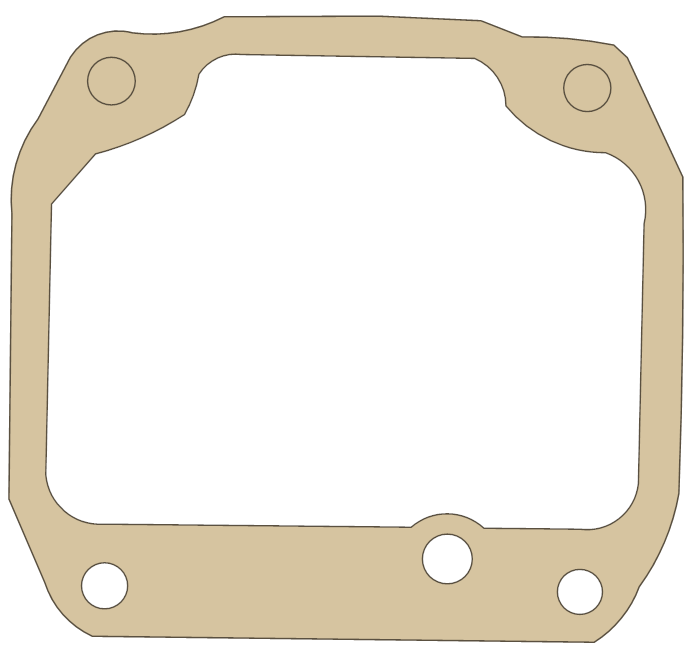 Suzuki LTF4WD Float Chamber gasket outline