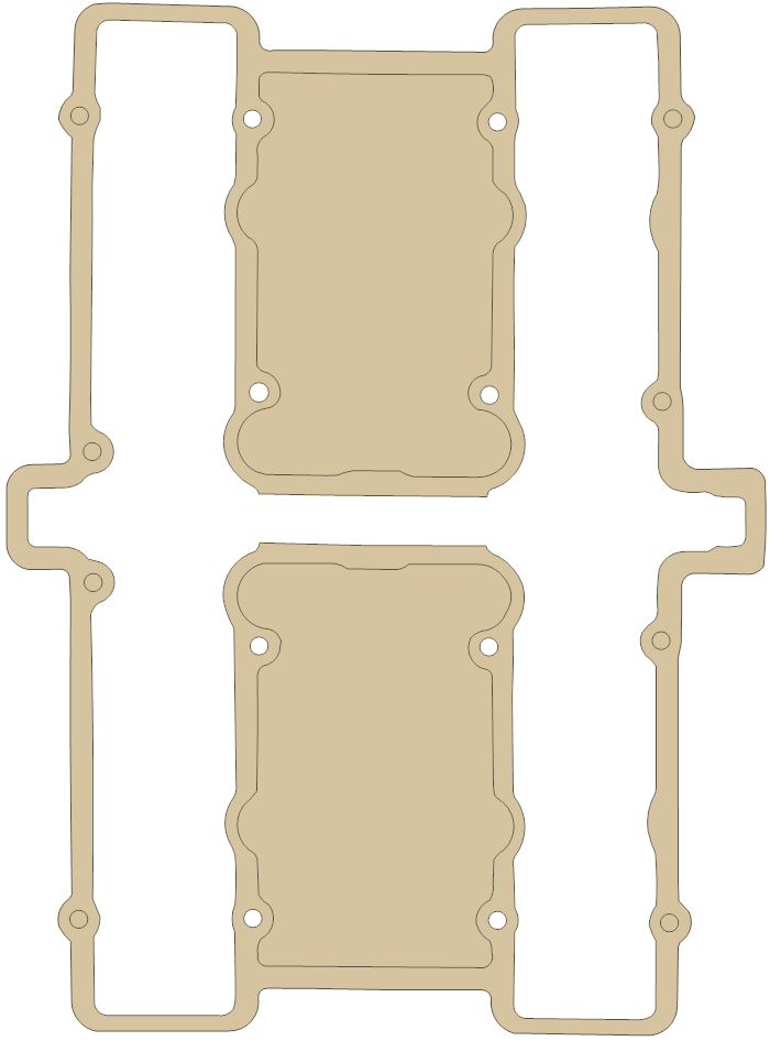 Suzuki GS1000GL Cylinder Head Cover gasket outline