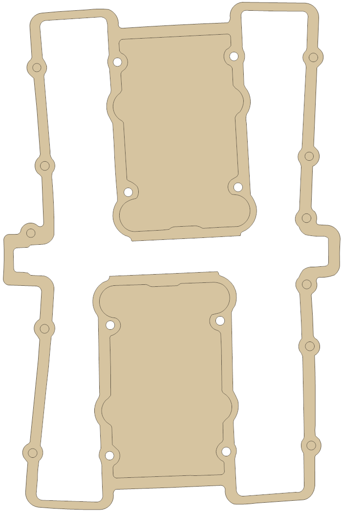 Suzuki GS1100 Cylinder Head Cover gasket outline
