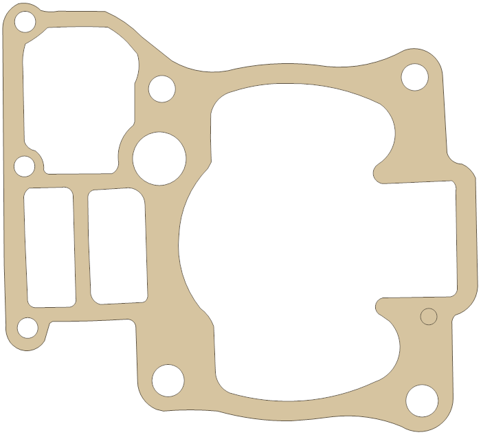 Suzuki RM250 Cylinder gasket outline