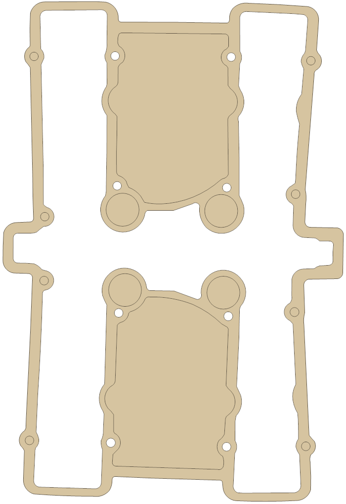 Suzuki GS750 Cylinder Head Cover gasket outline