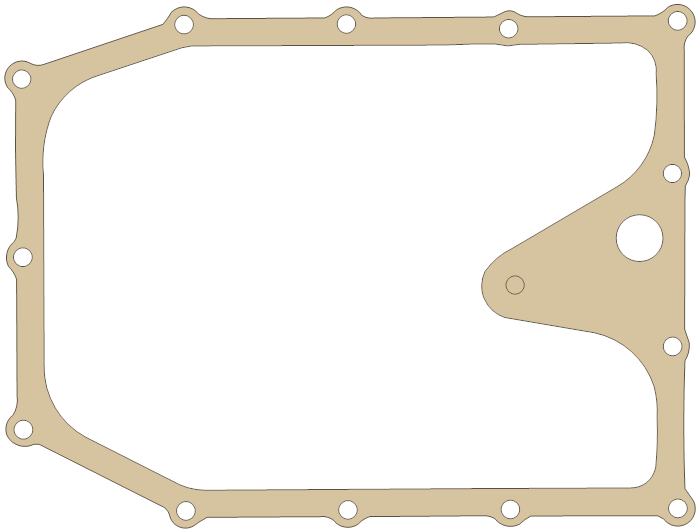 Suzuki GSX-R1100 Oil Pan gasket outline