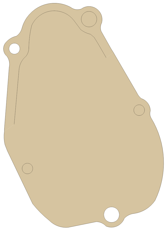 Suzuki LS650 Gasket gasket outline