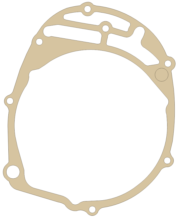 Suzuki RE5 Gasket gasket outline