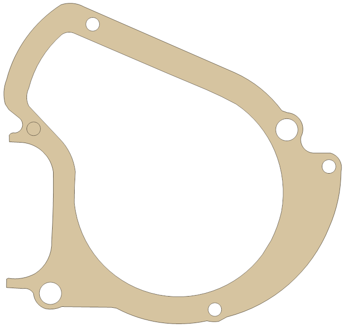 Suzuki 11484-25700 gasket outline, OEM 11484-25700, A material