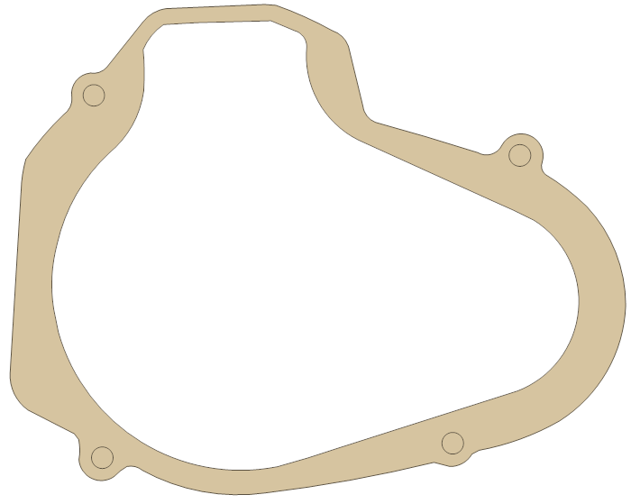 Suzuki Magneto Cover gasket outline, OEM 11483-01C10, A material