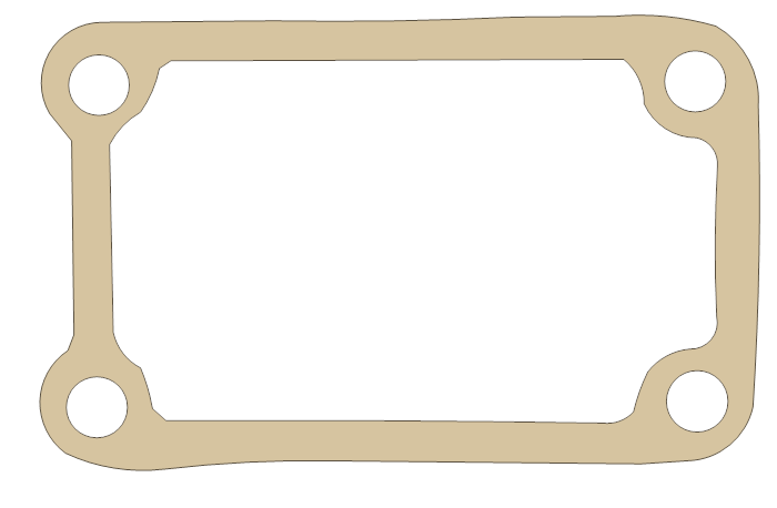 Suzuki Cylinder Cover gasket outline, OEM 11233-00B00, A material