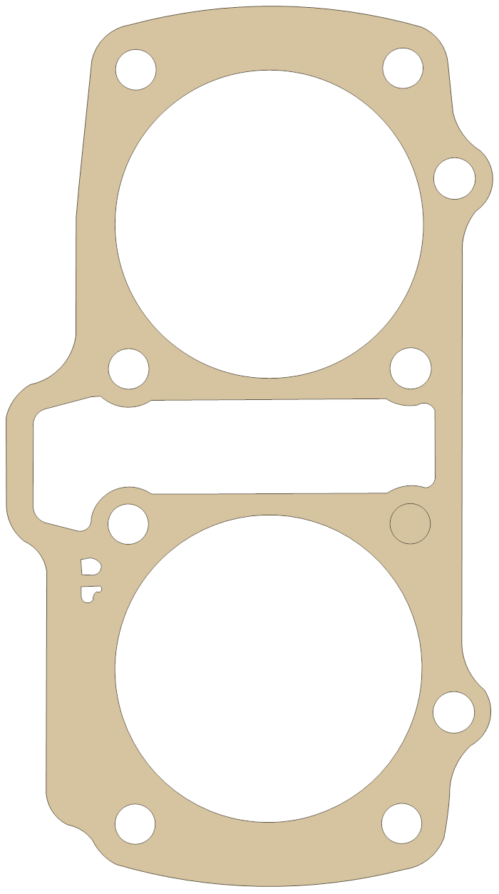 Suzuki Cylinder gasket outline, OEM 11241-01D00, A material