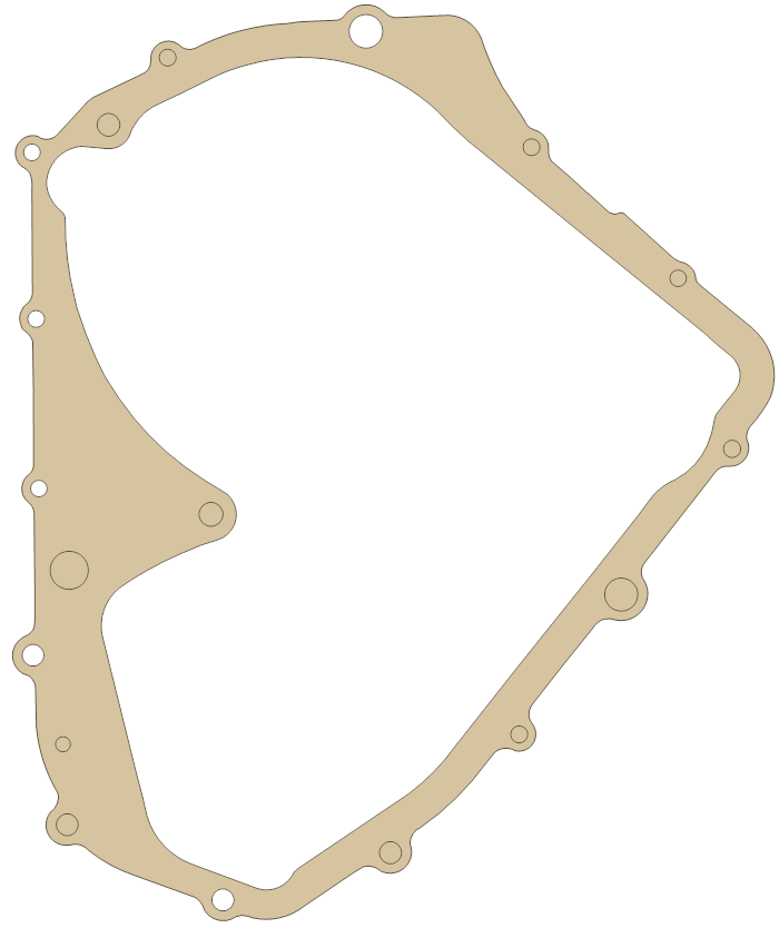 Suzuki 11483-38F00 gasket outline, OEM 11483-38F00, A material