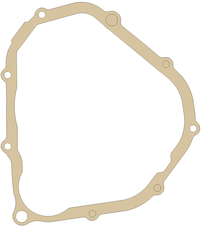 Suzuki 11483-05G00 gasket outline, OEM 11483-05G00, A material