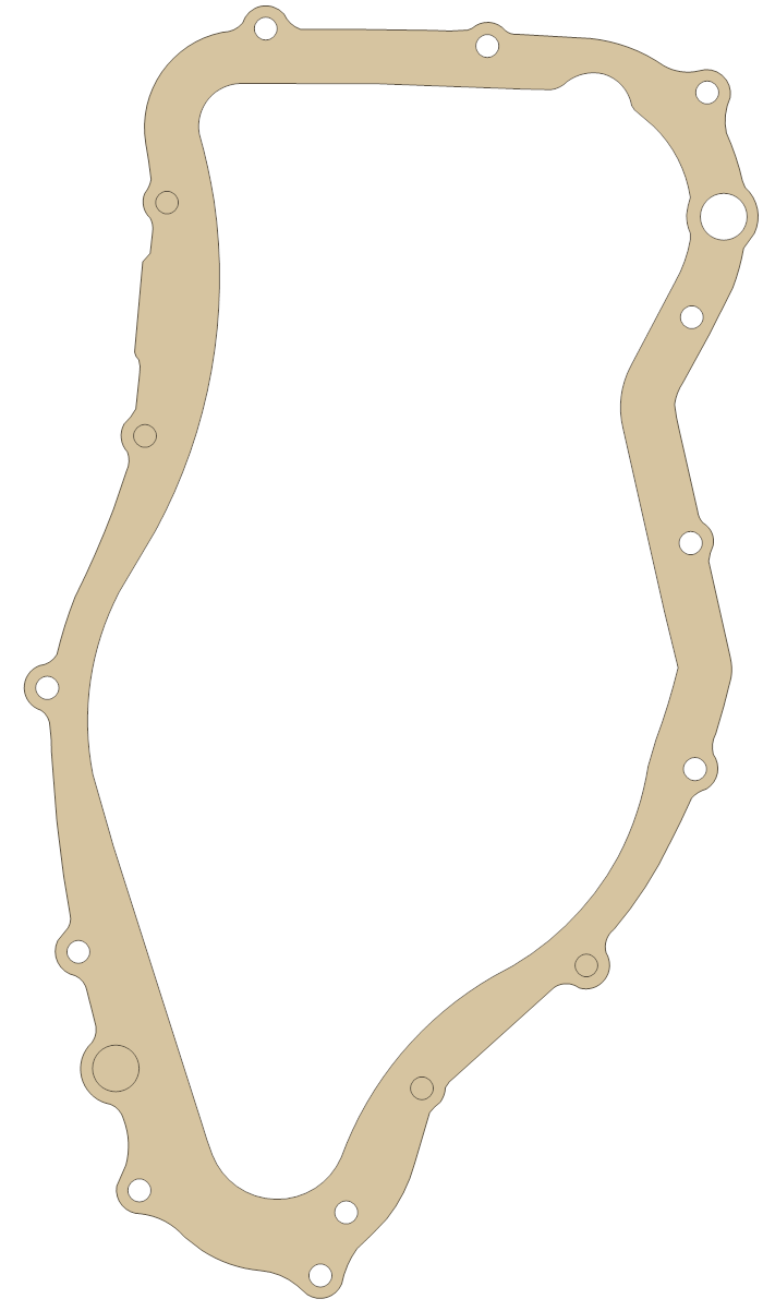 Suzuki 11483-03G00 gasket outline, OEM 11483-03G00, A material