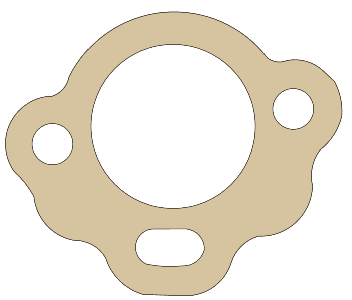 Suzuki GSXR750 Tensioner gasket outline