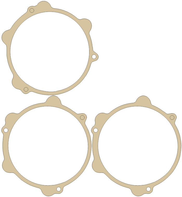 Suzuki PE400 New Magneto Set 3 gasket outline