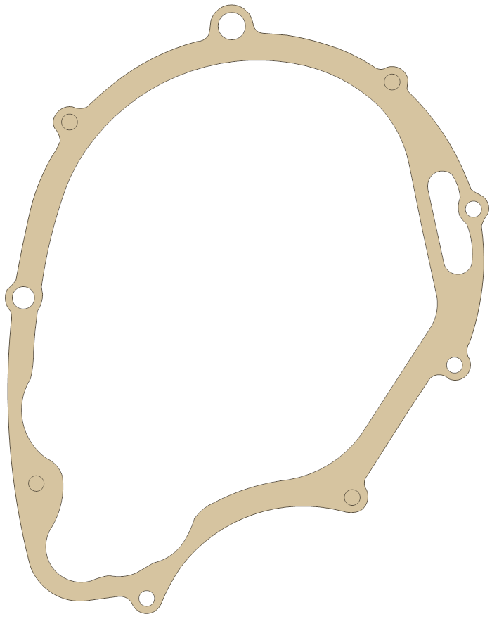Suzuki Generator  Cover gasket outline, OEM 11483-24B01-H17, A material