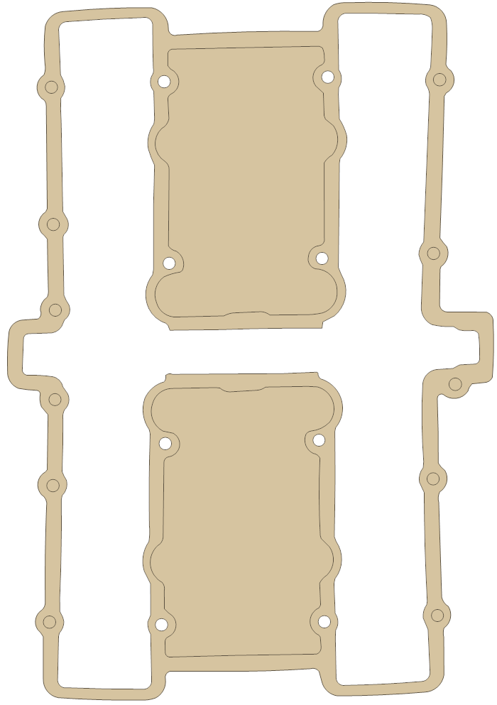 Suzuki GS1000G Valve Cover gasket outline