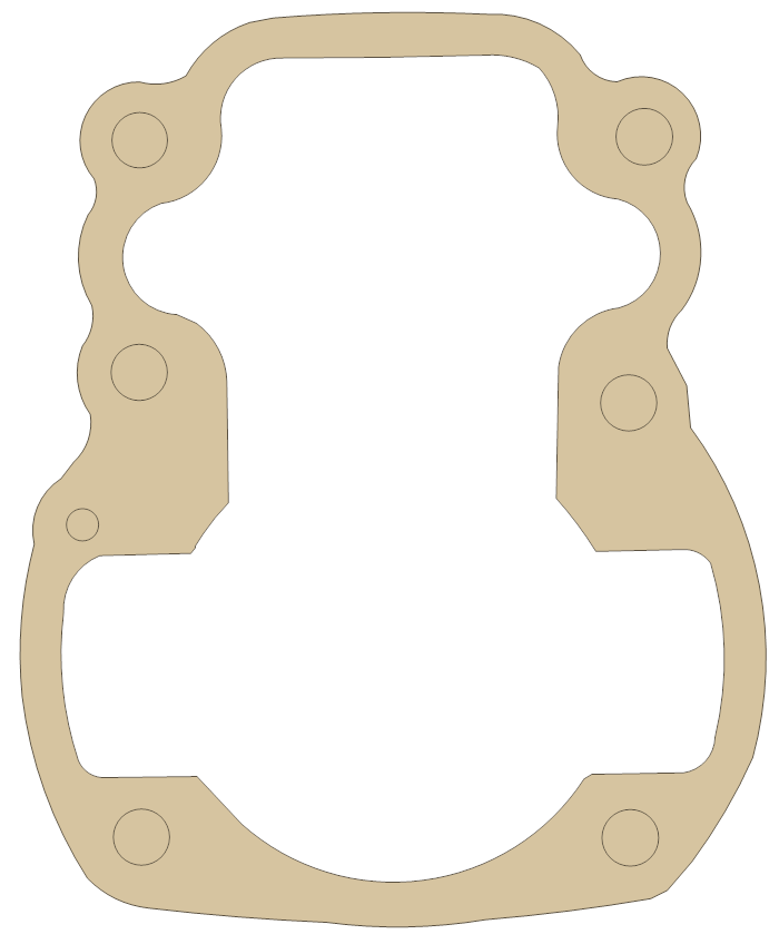 Suzuki RM50 Cylinder gasket outline