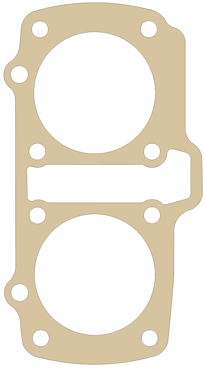 Suzuki GS450L Cylinder gasket outline