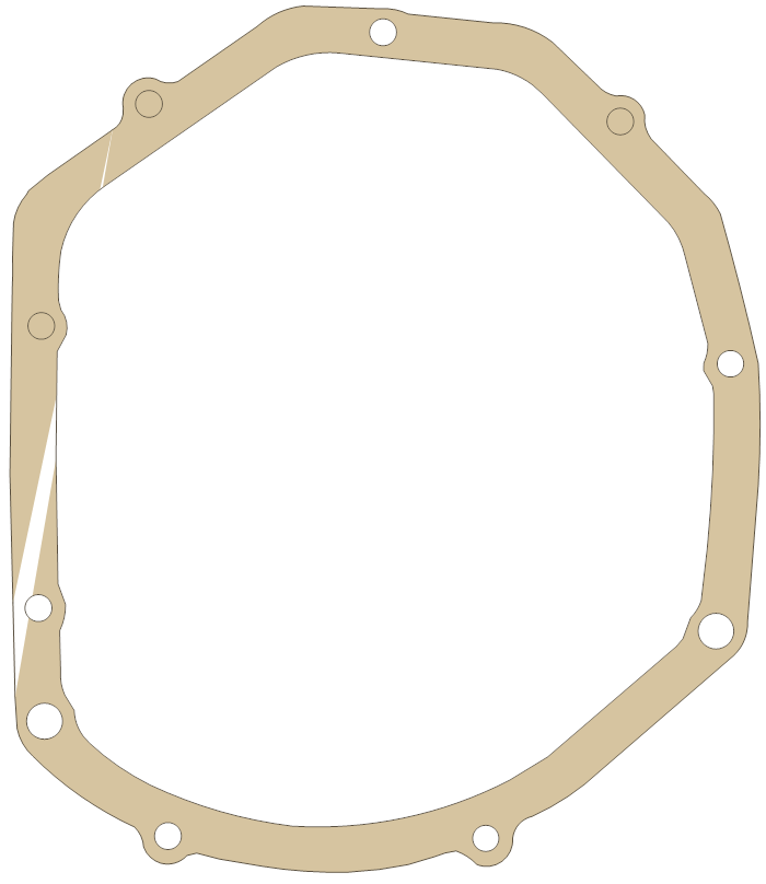 Suzuki GSX1100 Clutch Cover gasket outline