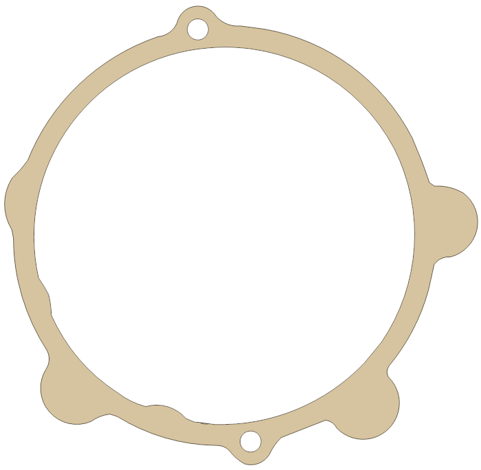 Suzuki PE400 Magneto Cover gasket outline