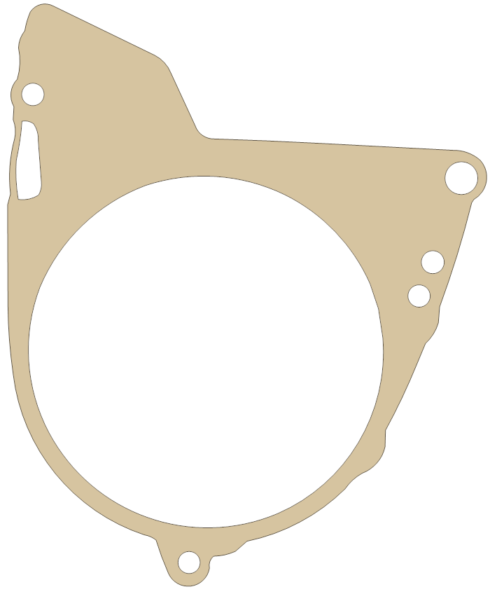 Suzuki TS100 Magneto Cover gasket outline