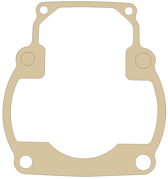 Suzuki RM250 Cylinder gasket outline