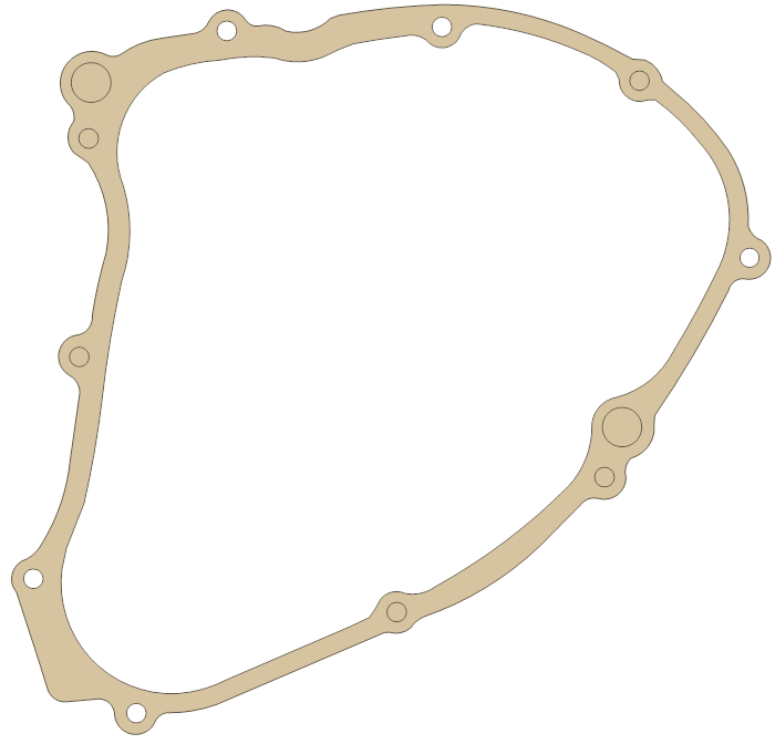 Suzuki DR650S Magneto Cover gasket outline