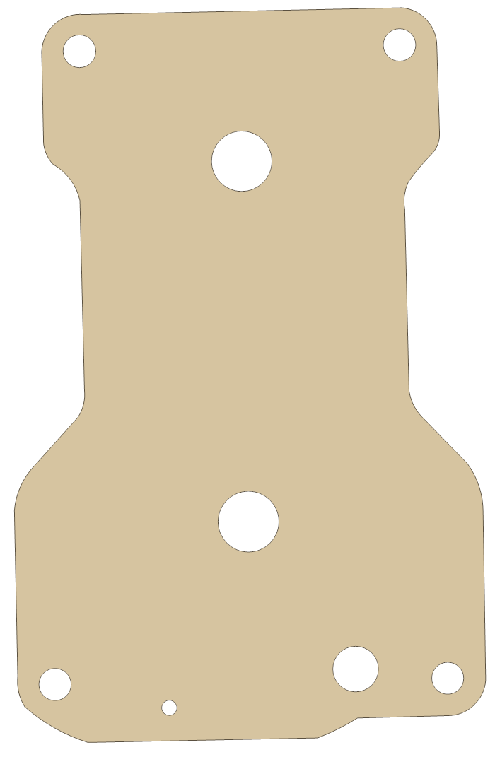 Suzuki X4481 Breather gasket outline