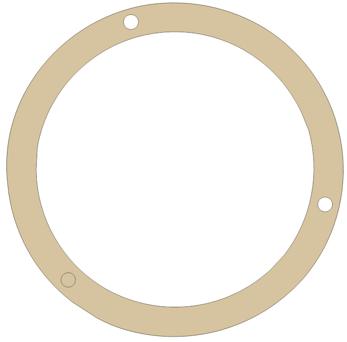 Suzuki Breaker Inspection gasket outline, OEM 11491-31001, A material