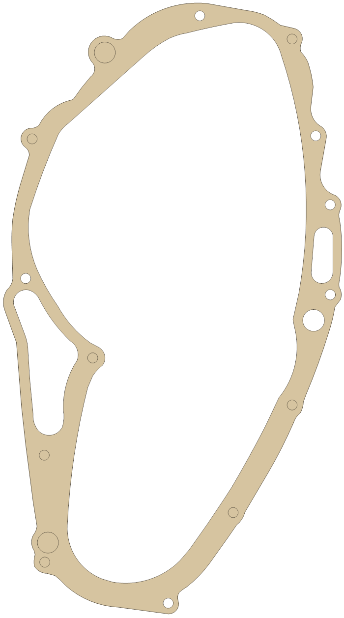 Suzuki GS425 Clutch Cover gasket outline
