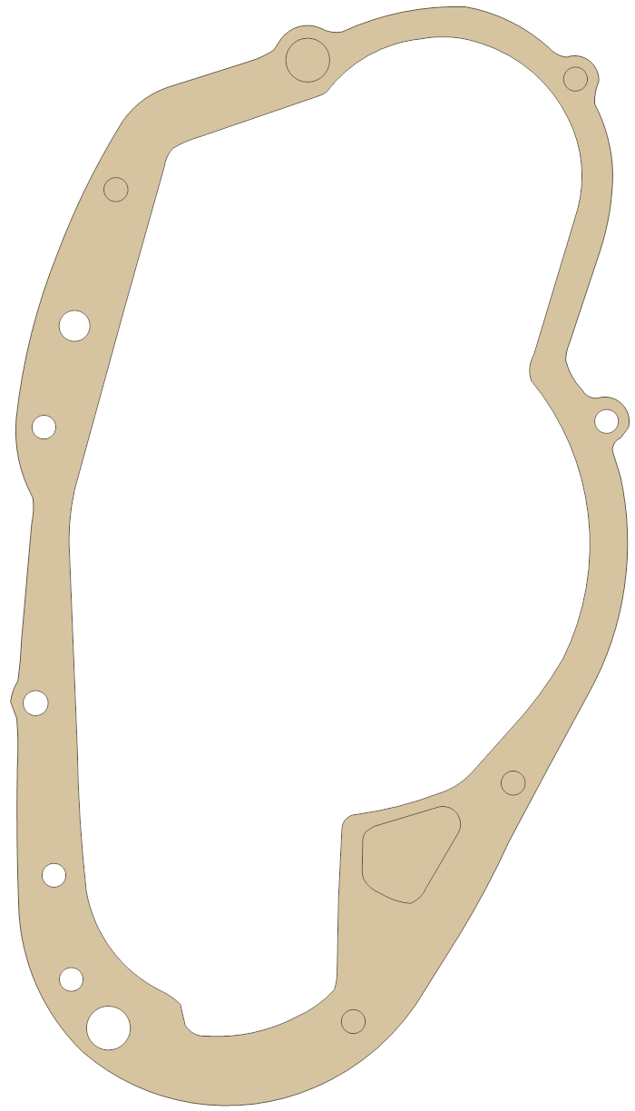 Suzuki Clutch Cover gasket outline, OEM 11482-33000, A material