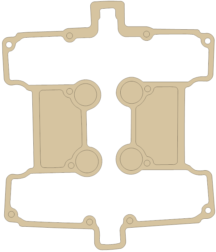 Suzuki GS400X Gasket gasket outline