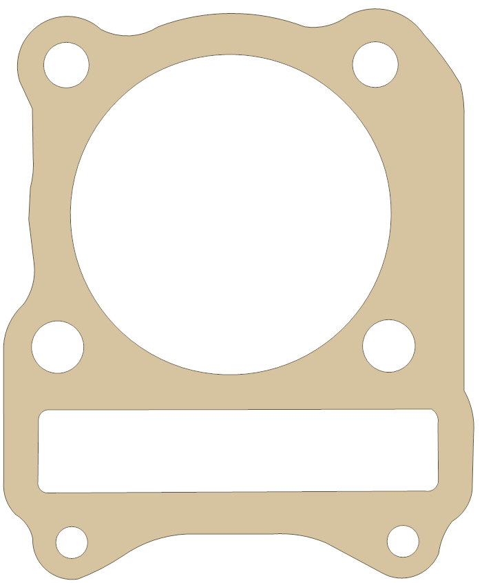 Suzuki LFT Cylinder Base gasket outline