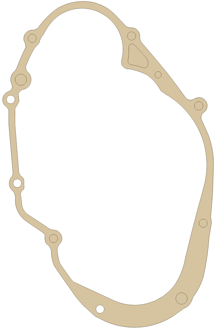 Suzuki RM80 Clutch Cover gasket outline