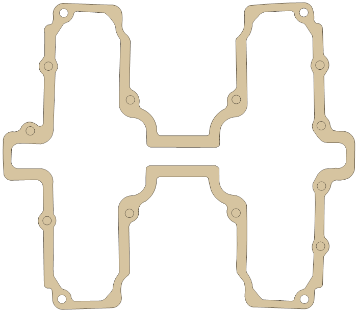 Suzuki GS450L Gasket gasket outline