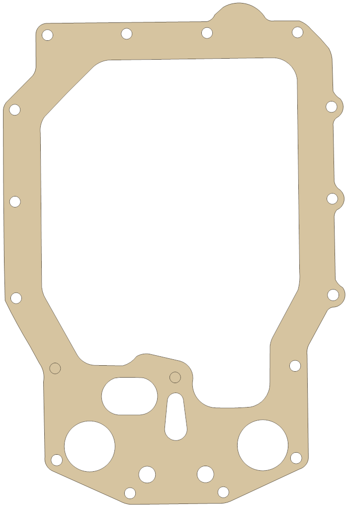 Suzuki GS650G Gasket gasket outline