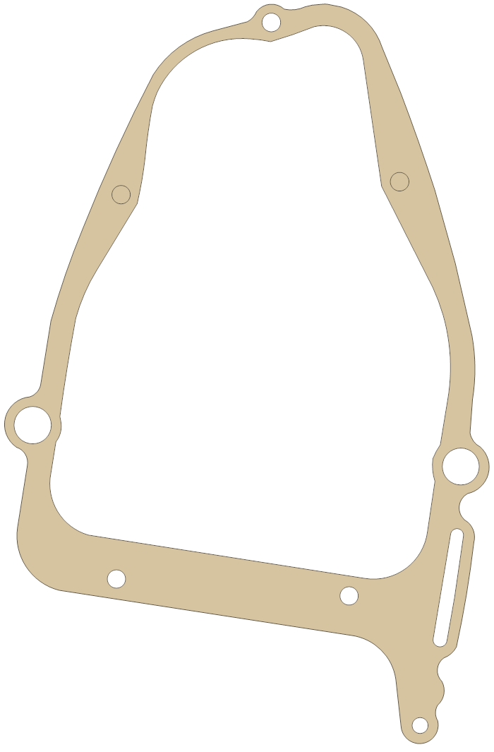 Suzuki GN250 Gasket gasket outline