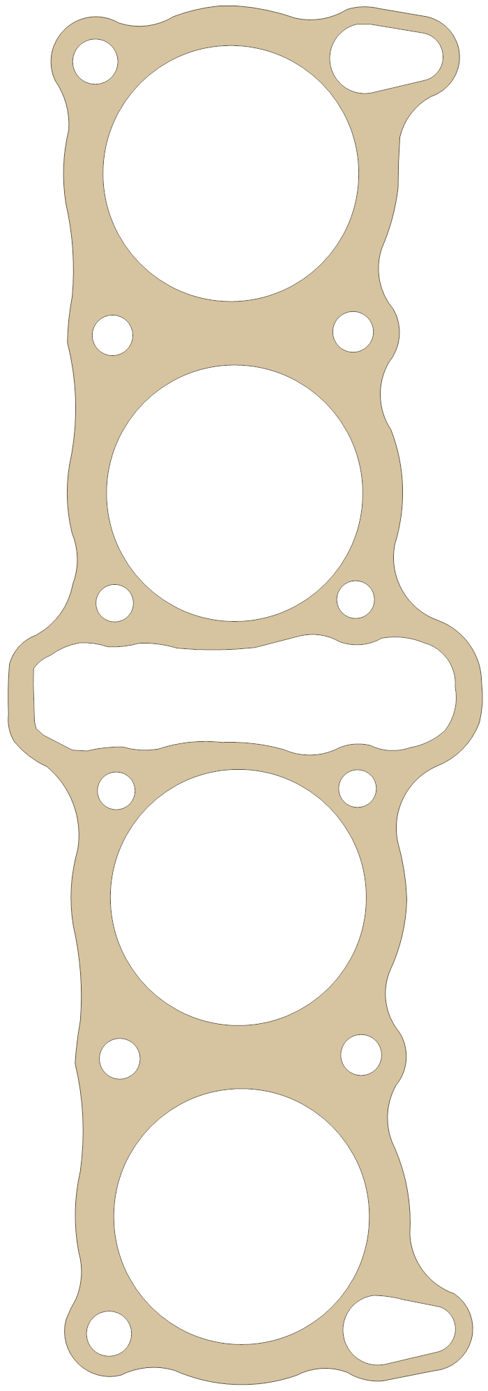 Suzuki Cylinder gasket outline, OEM 11241-45040, A material