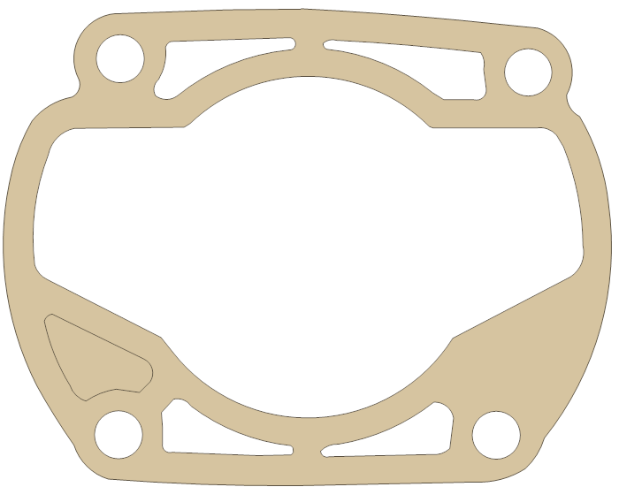 Suzuki TS250 Cylinder gasket outline