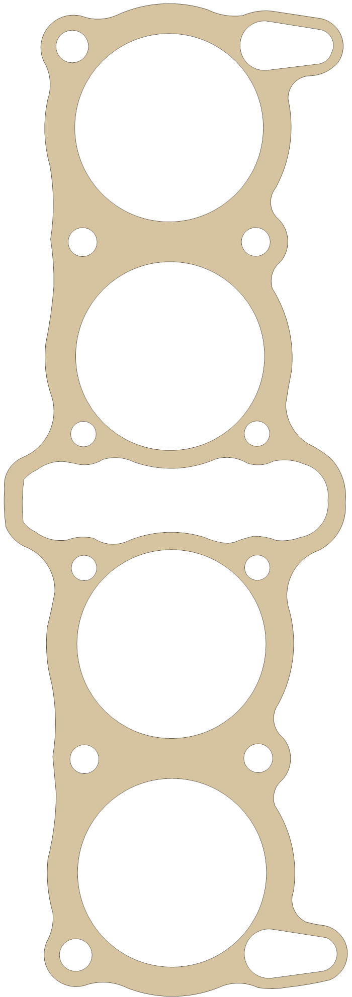 Suzuki GS1000E Cylinder gasket outline