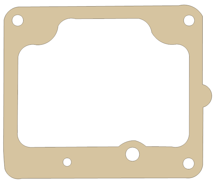 Suzuki RM125 Float Chamber gasket outline